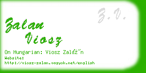 zalan viosz business card